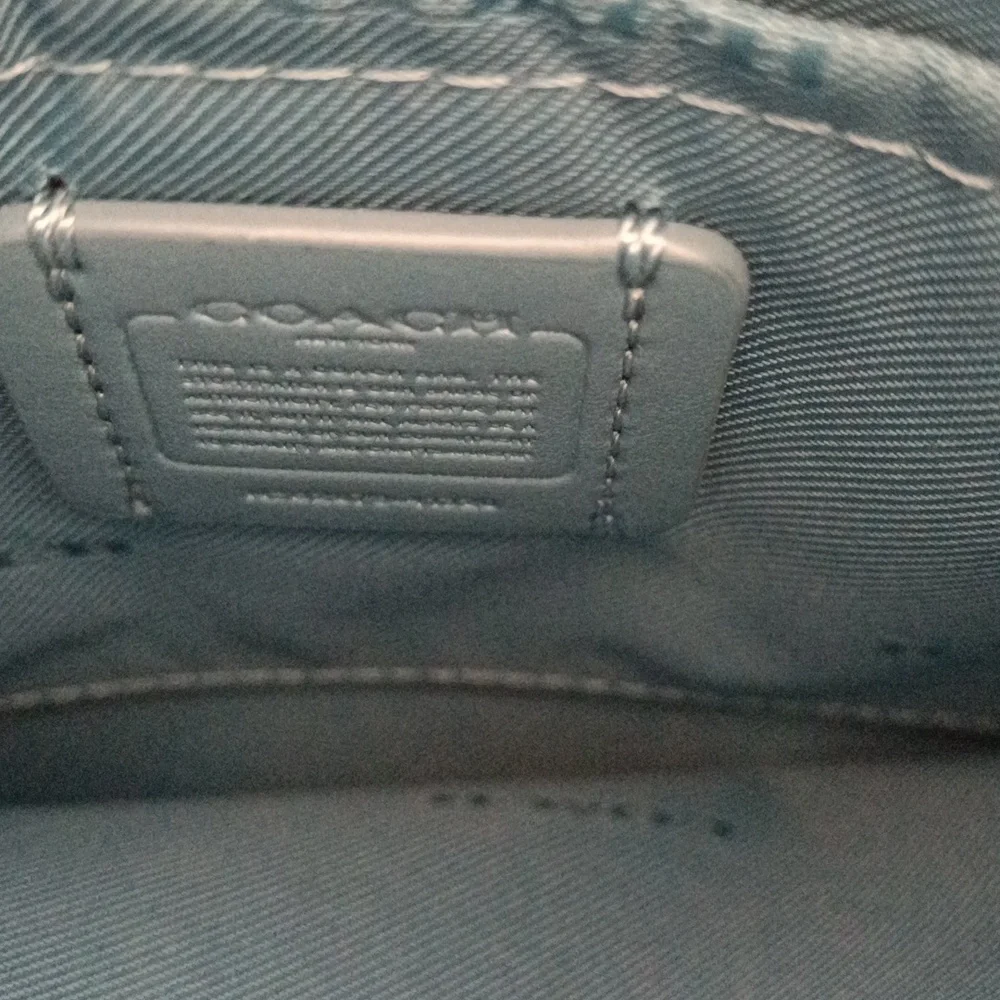 NWOT Coach Blue Cross Body Bag - Picture 8 of 10